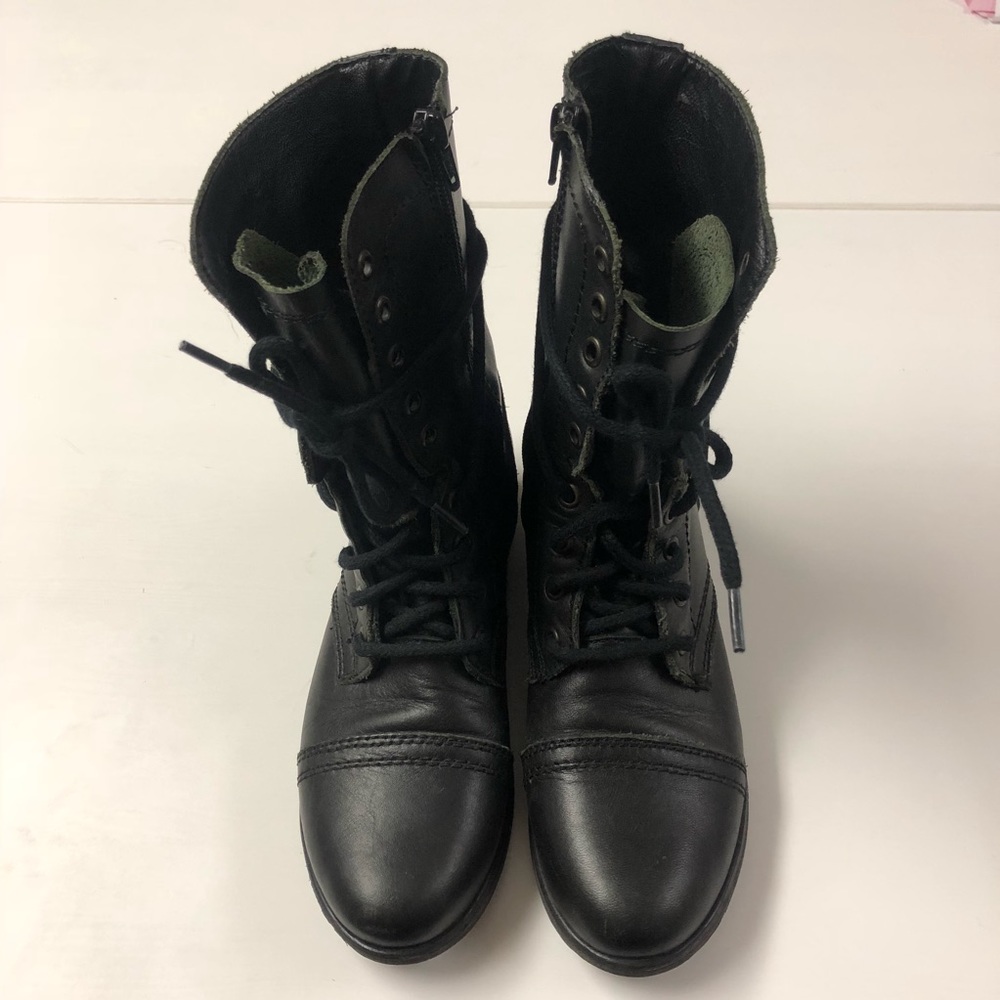 Steve Madden Black Troopa boots
